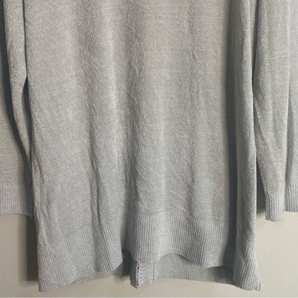 Barefoot Dreams Dew Drop CozyChic Ultra Lite Chevron Placket Cardigan Medium - Picture 13 of 16